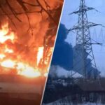 “Люда, нам п**дєц”: яскраві кадри палаючої нафтобази у Клинцях