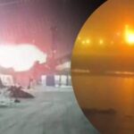 “Земля тремтіла”: відео перших хвилин після удару по нафтопереробному заводу…