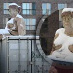 У Гамбурзі з’явилася статуя голої жінки: вона підозріло нагадує Ангелу…