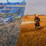 Вгамували брандспойтом: на Київщині палійку трави довелося відлякувати водою