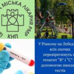 У Рівному безкоштовно тестуватимуть на гепатити B і C просто…
