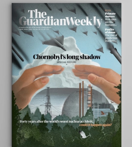 Українська художниця Маша Фоя оформила обкладинку Guardian до 40-річної річниці Чорнобильської катастрофи 5