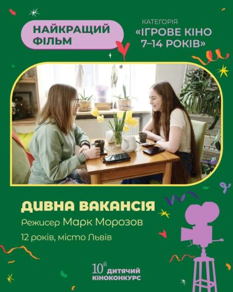 Названо тріумфаторів дитячого кінофестивалю 12