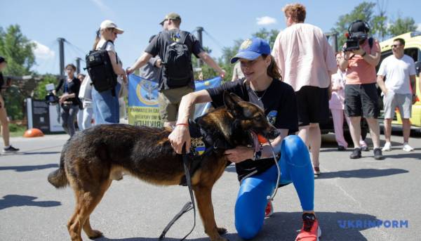 У Києві вперше провели військовий K9-забіг із службовими собаками - встановлений рекорд України 22