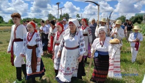 «Зажинки»: перші зібрані з поля колоски відклали для різдвяного дідуха