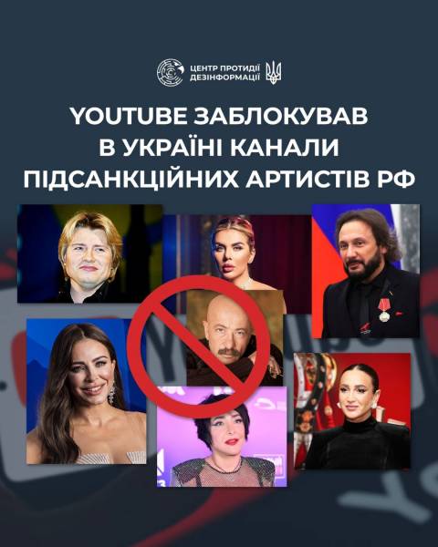 СБУ, Лорак, Басков, Розенбаум: YouTube видалив в Україні канали виконавців, які підтримують війну 4