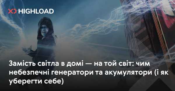 Смерть замість світла в оселі: загрози від генераторів та акумуляторів (і як убезпечитися)
