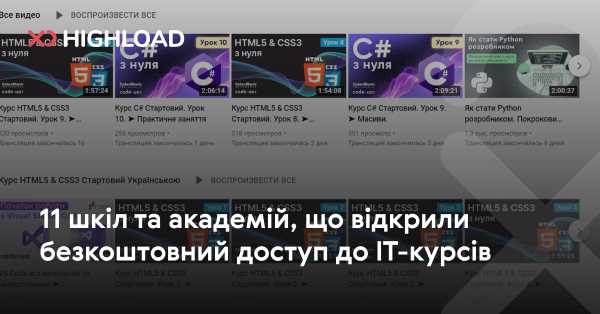 ГОЛОВНА 33 11 навчальних закладів та академій, які запропонували безкоштовні IT-навчальні програми