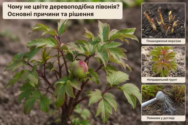 Деревоподібна півонія не цвіте — причини та що робити 9 Деревоподібна півонія не цвіте — причини та що робити 9